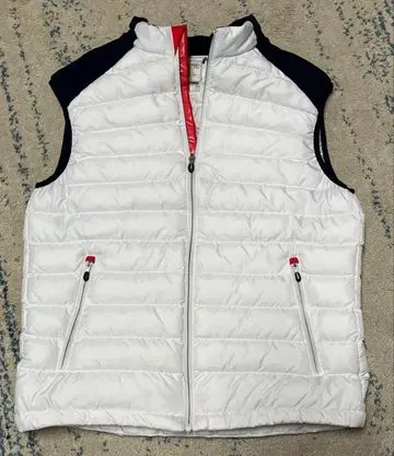 DECATHLON 데카트론 다운 베스트 화이트/네이비 L 사이즈