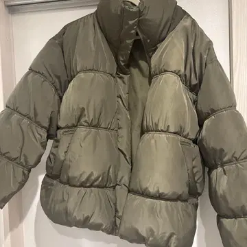 H&M 올리브 그린 다운 자켓 XL