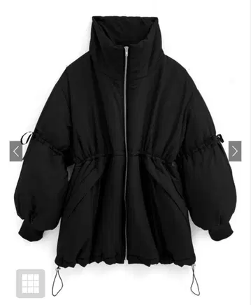 몬스터 점퍼 드로스트 포함 리본 포함 경량 블랙 새상품