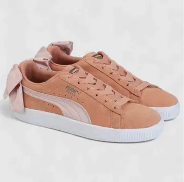 새상품급 PUMA 스웨이드 보우 22.5 더스티 코랄