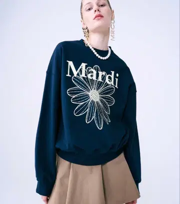 Mardi 플라워 프린트 트레이닝복