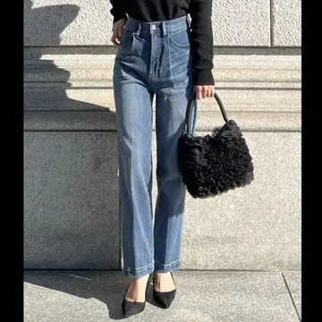 [젠느] 센터 프레스 데님