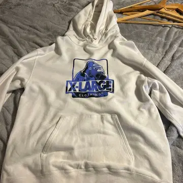 XLARGE 로고 후드티 L 사이즈 화이트