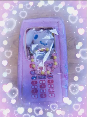 산리오 고르고 고르고 휴대폰 파우치 마스코트 시나모롤 핑크