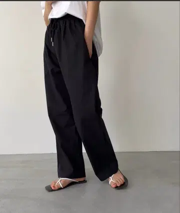 CANAL JEAN 캐널진 이지 팬츠 블랙