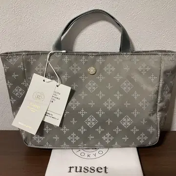 개점 세일 미사용 새상품 새상품급 러셋 모노그램 나일론 자카드 백