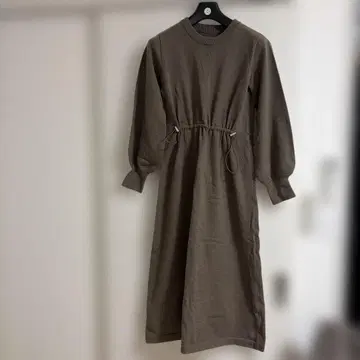 브라운 니트 롱 원피스