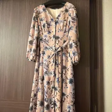 마이 스트라다 꽃무늬 긴팔 롱 원피스