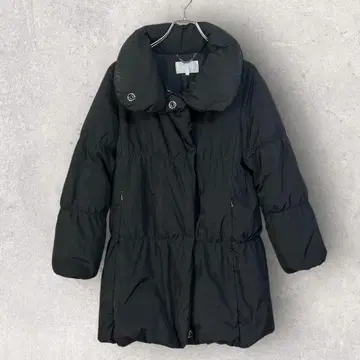 자유구 LIMONTA 다운 자켓 코트 40 블랙 롱 기장