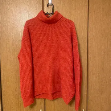 [ PLST ] 빨간색 터틀넥 니트