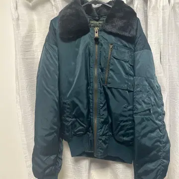 본격 밀리터리 B-15 플라이트 자켓 (퍼 카라 부착)