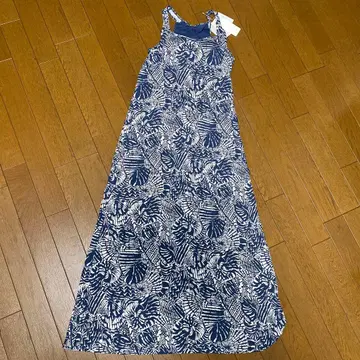 택 포함 유니클로 하와이안 브라탑 롱 원피스