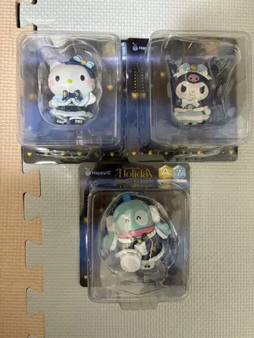 happy 복권 A상 피규어 헬로키티 쿠로미 한교동 3체
