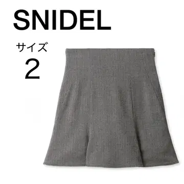 [ SNIDEL ] 헴프레아스카 숏 팬츠 MIX