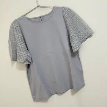 로페피크닉 UV컷 접촉 냉감 Cutee 레이스 도킹 플레어 슬리브 상의