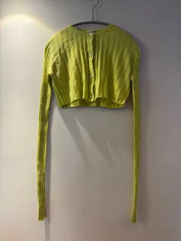 INSCRIRE 크롭 리브 가디건