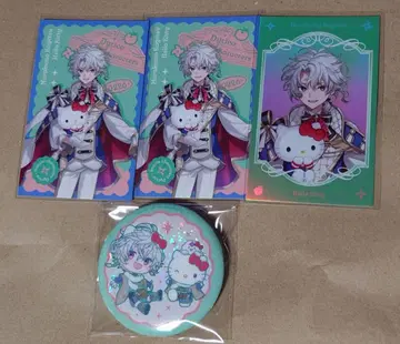 니지산지 산리오 Dytica 무라쿠모 카게츠 폴라로이드 포토 카드 캔뱃지