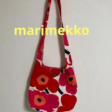 marimekko 플라워 패턴 숄더백