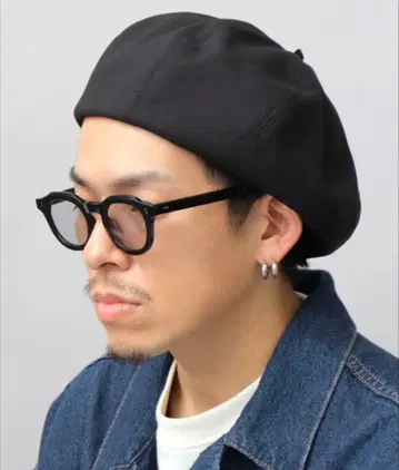 Mr. COVER 8개 패널 베레모 블랙 홉색