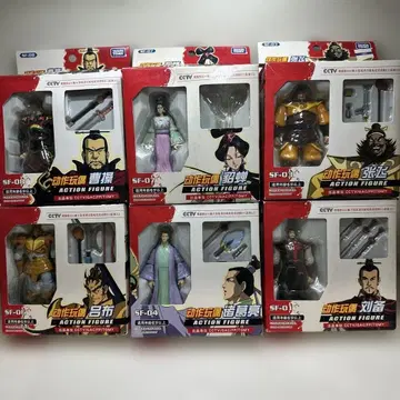 삼국연의 조조 여포 초선 유비 장비 제갈량 삼국지 액션 피규어