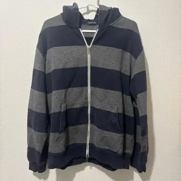 NAUTICA 보더 더블 지퍼 후드티