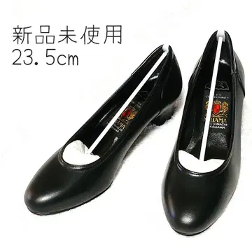 MIHAMA 23.5cm 미사용 새상품 힐 4cm 플레인 블랙 펌프스