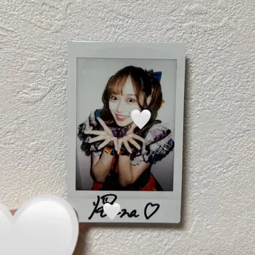 fav me 카와기시 루나 친필 사인 폴라로이드