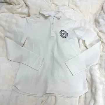 캘러웨이 아이보리 긴팔 피케 셔츠 여성용 골프웨어