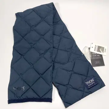 [ 미사용품 ] SHIPS x TAION 다운 머플러 페더