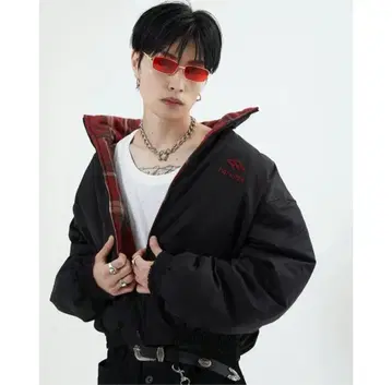 지하인 온라인 리버서블 체크 아우터