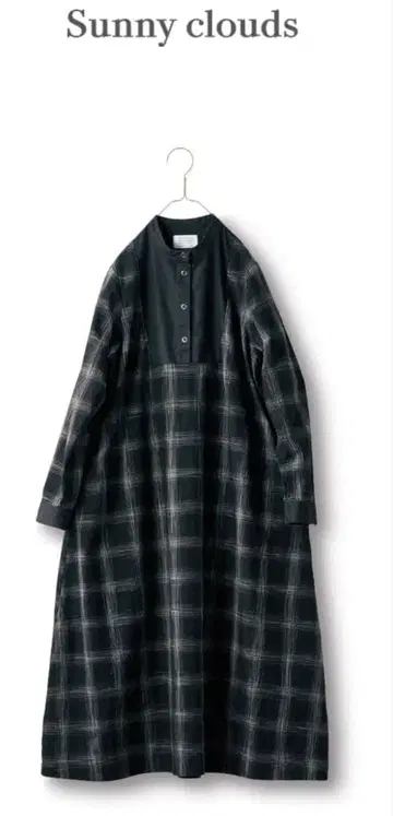 써니클라우드 카스리 체크 원피스 L