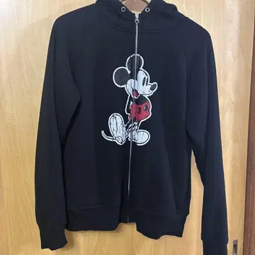 Disney 공식 미키 귀달린 긴팔 후드티 블랙 M 사이즈 가격 인하