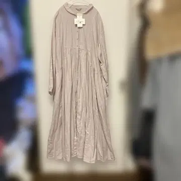 사만사 모스모스 cross Linen 숄카라 원피스