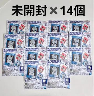 [ 미개봉품 ] 원피스 베이스샵 복권 아크릴 14개