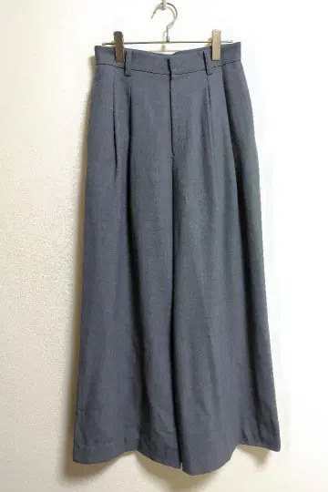 뷰티&유스 턱 와이드 팬츠 그레이