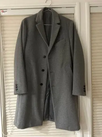 COMME CA ISM 그레이 체스터 코트 L