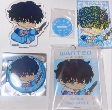 사카데이 세바 나츠키 파보테리아 아크릴 스탠드 아크릴 키링 캔뱃지 카드