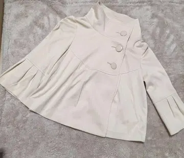 [ UNTITLED ] 노칼라 베이지 자켓