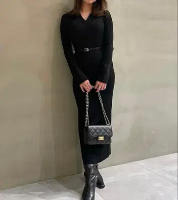 인기 완판템 anuans 스키퍼 타이트 롱 원피스