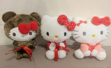 My 헬로키티 안아 포즈 인형 BIG 타입 1,3 리본 앉아 인형