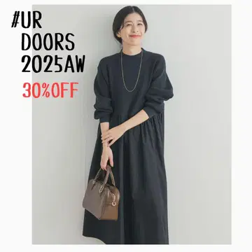 택 포함 미사용 새상품 UR DOORS*니트 도킹 원피스