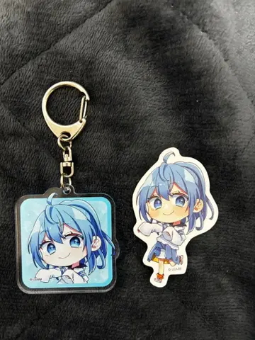 새상품급 컬러풀피치 루나 묶음 판매 아크릴 키링 스티커 카라피치