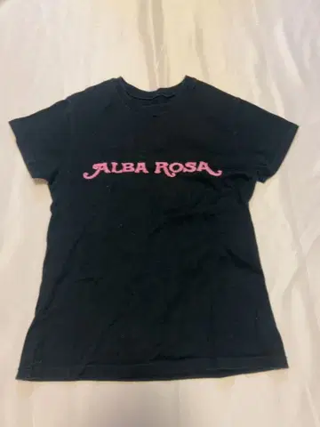 ALBA ROSA 반팔 T셔츠 로고 하이비스커스