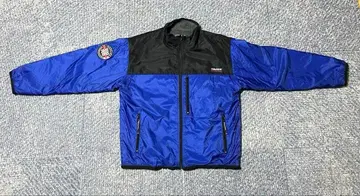 NAUTICA 나일론 자켓 자수 로고 와펜 블루 블랙