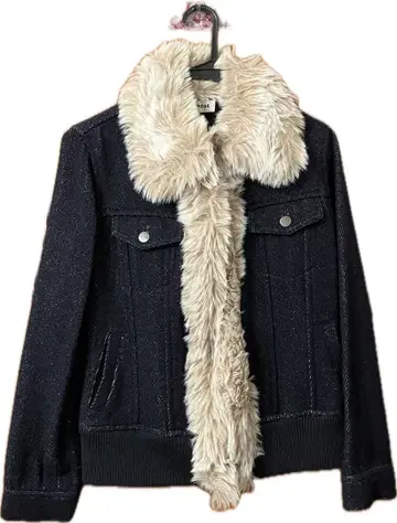 LEST ROSE 퍼 포함 데님 자켓