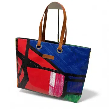 HERALBONY 업사이클 가죽 핸들 토트백