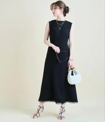 백산 트위드 원피스