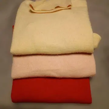 UNIQLO 캐시미어 100% 긴팔 터틀 스웨터 3종 세트