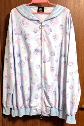 리슨 플레이버 파랑 장미 세일러 블루종 후드티 라이트 아우터 지뢰 양산