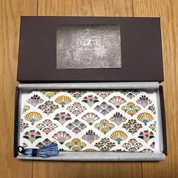 분코야 오제키 안경 케이스 꽃 부채 패턴